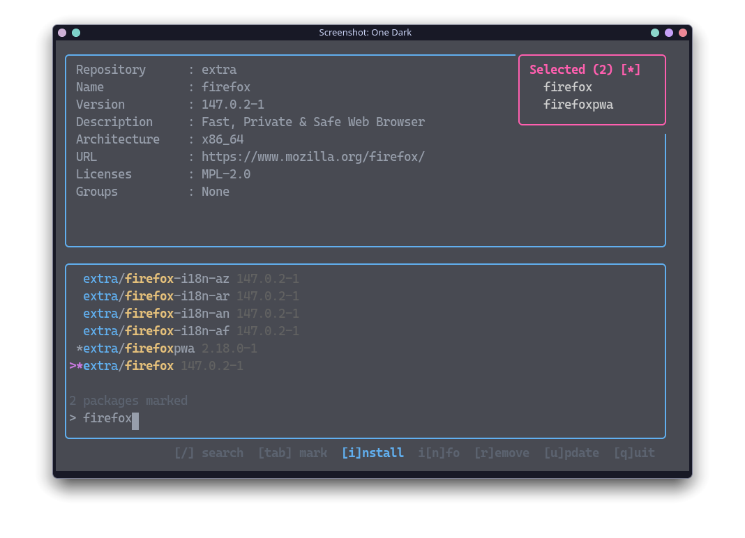 one dark theme in gaur
